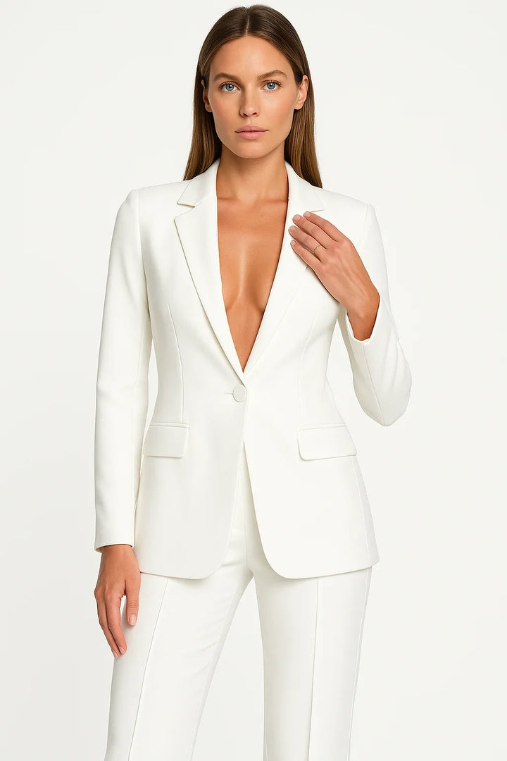 Matching Blazer and Pants Set for Women Fall Office Wear Two-Piece Suit Set