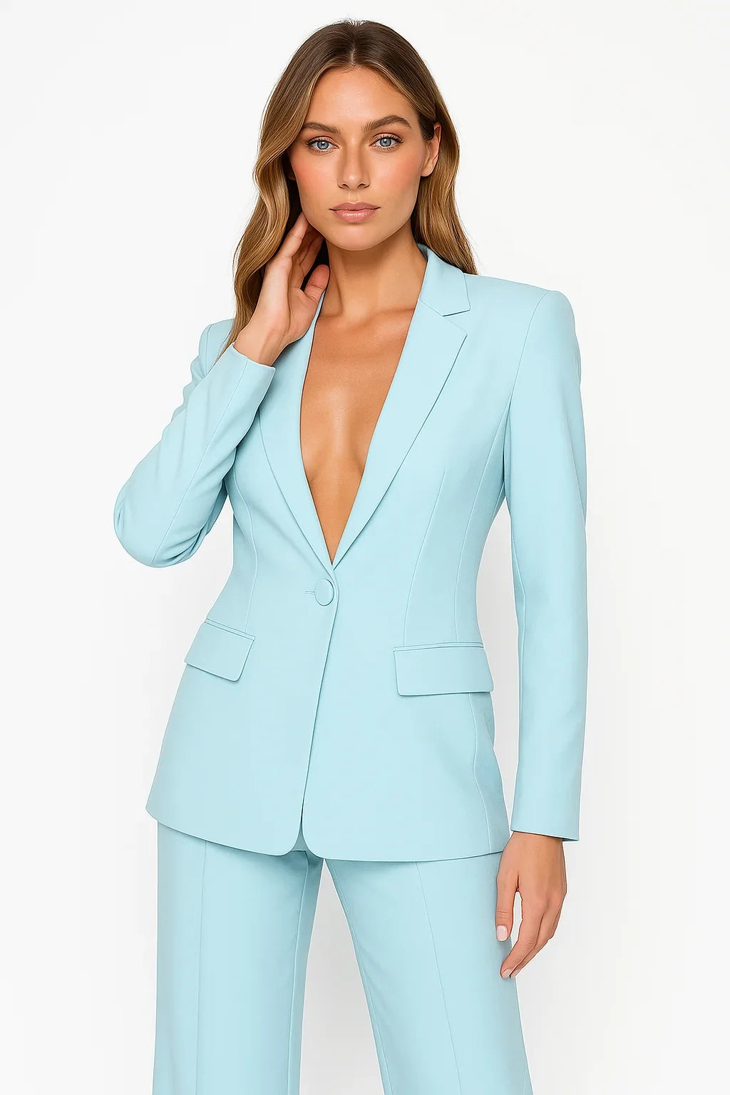 Matching Blazer and Pants Set for Women Fall Office Wear Two-Piece Suit Set