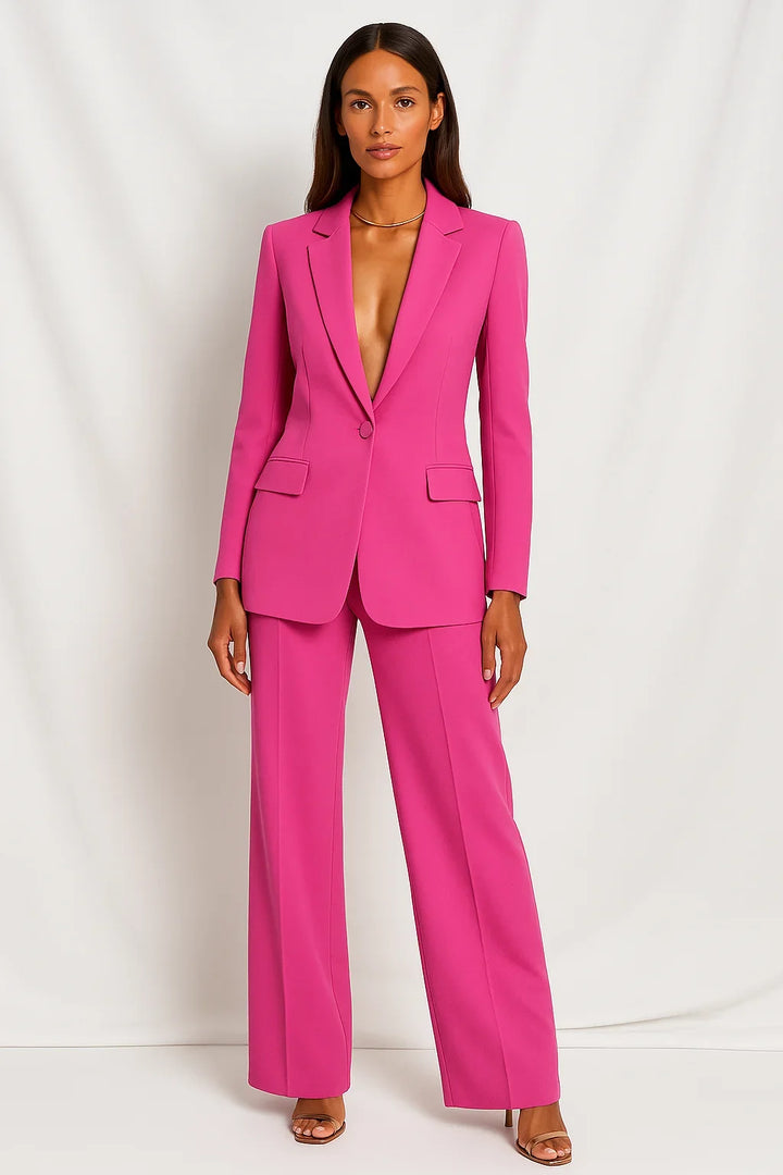 Matching Blazer and Pants Set for Women Fall Office Wear Two-Piece Suit Set