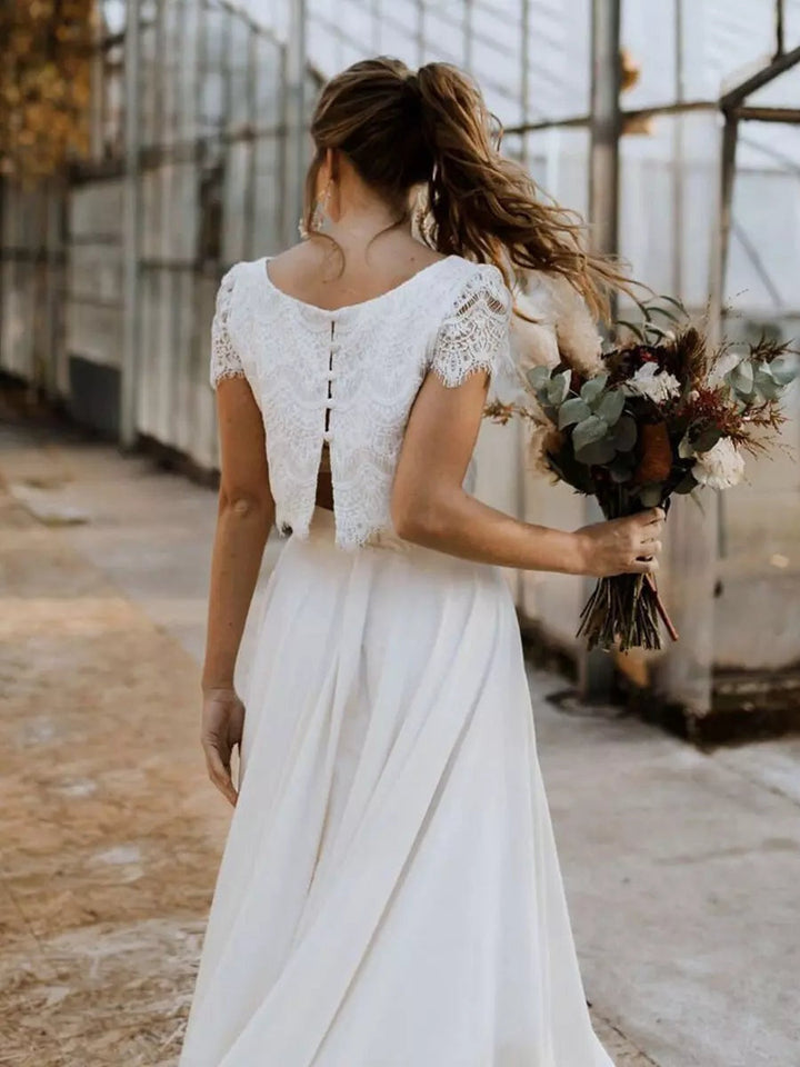 Women's Two-Piece Lace Wedding Dress