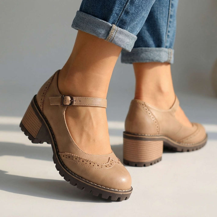 Women's Leather Mary Jane Shoes Autumn Footwear