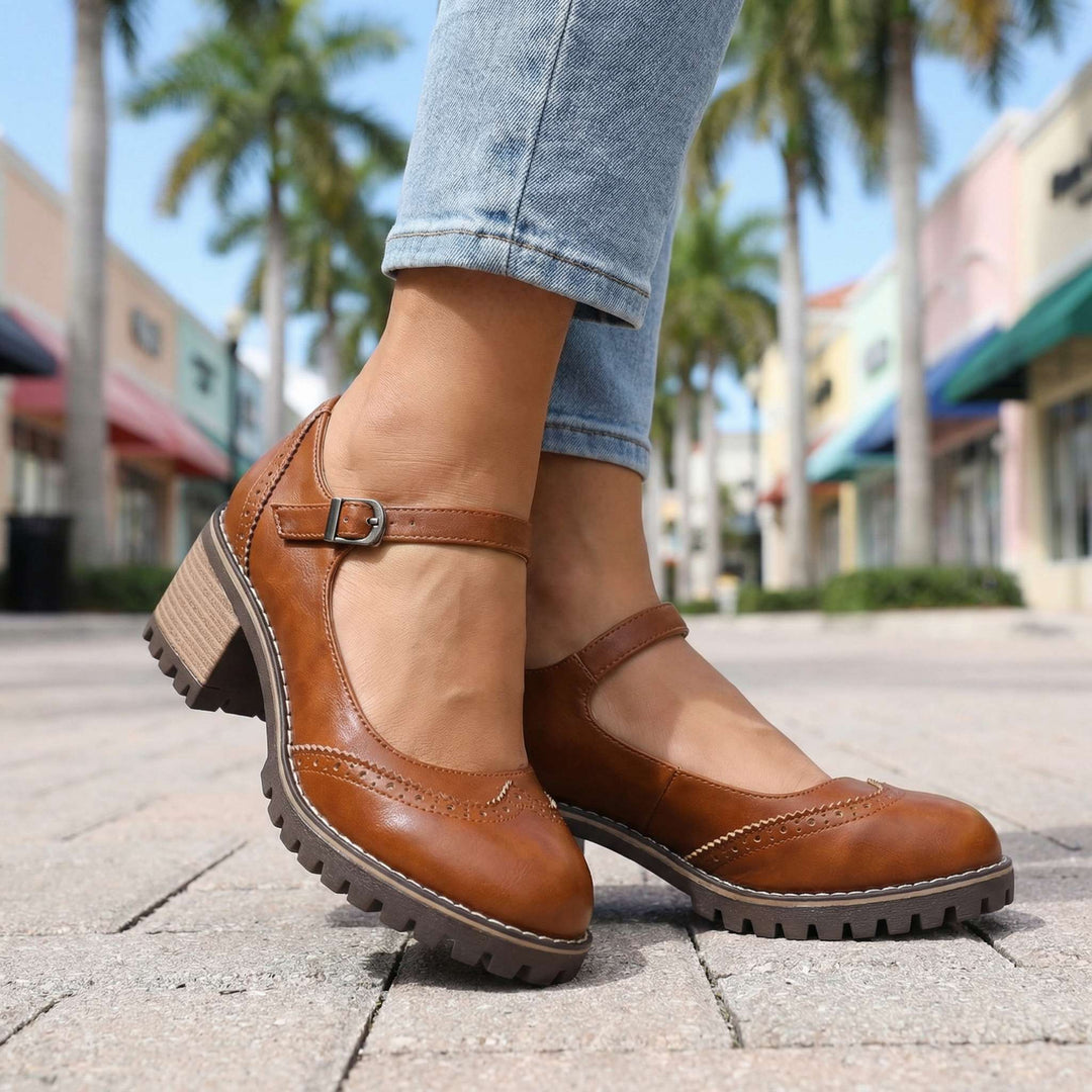 Women's Leather Mary Jane Shoes Autumn Footwear