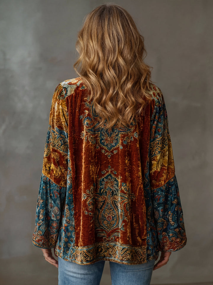 Women's Cotton Boho Kimono Jacket Cardigan Autumn Outfit