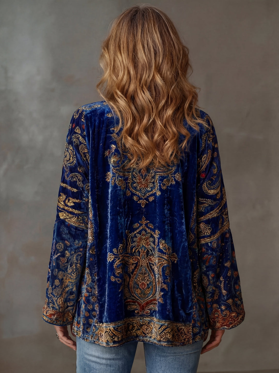 Women's Cotton Boho Kimono Jacket Cardigan Autumn Outfit