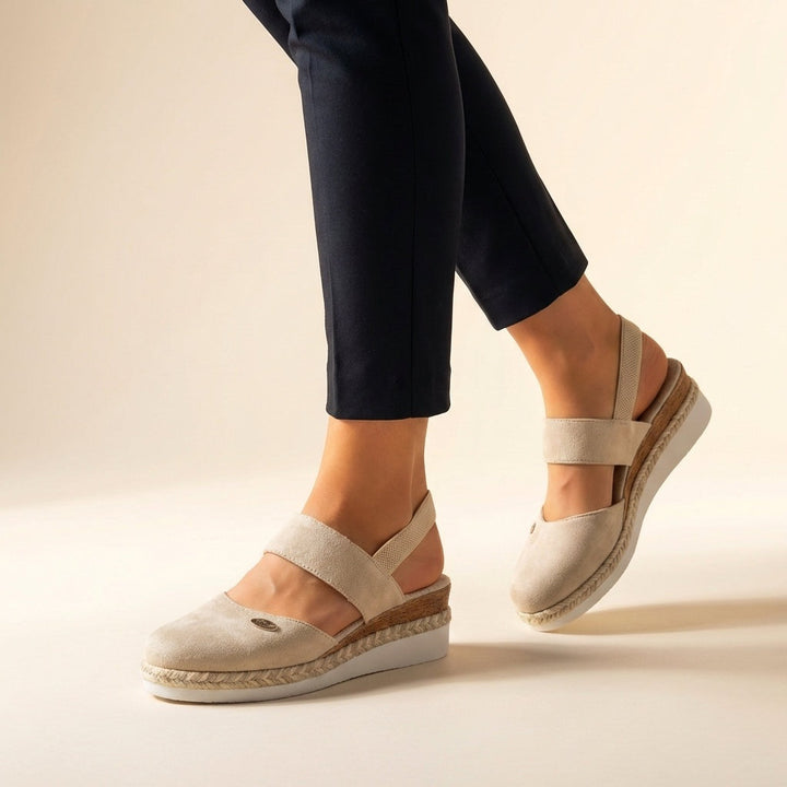 Women's Espadrille Wedge Sandals Canvas Autumn Shoes