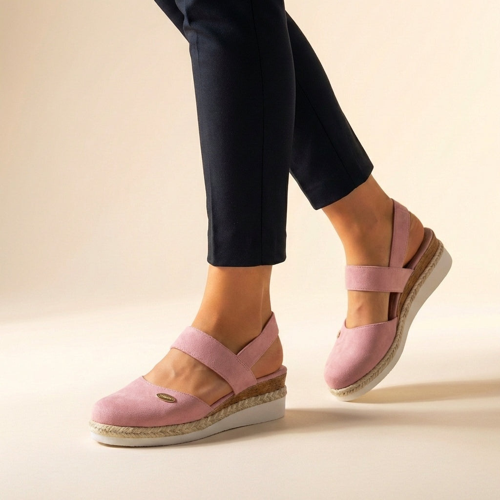 Women's Espadrille Wedge Sandals Canvas Autumn Shoes