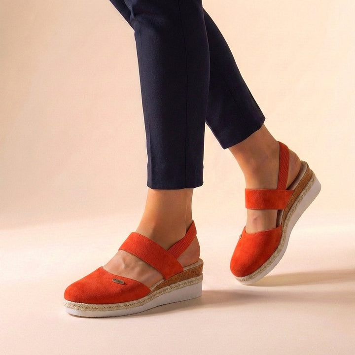 Women's Espadrille Wedge Sandals Canvas Autumn Shoes