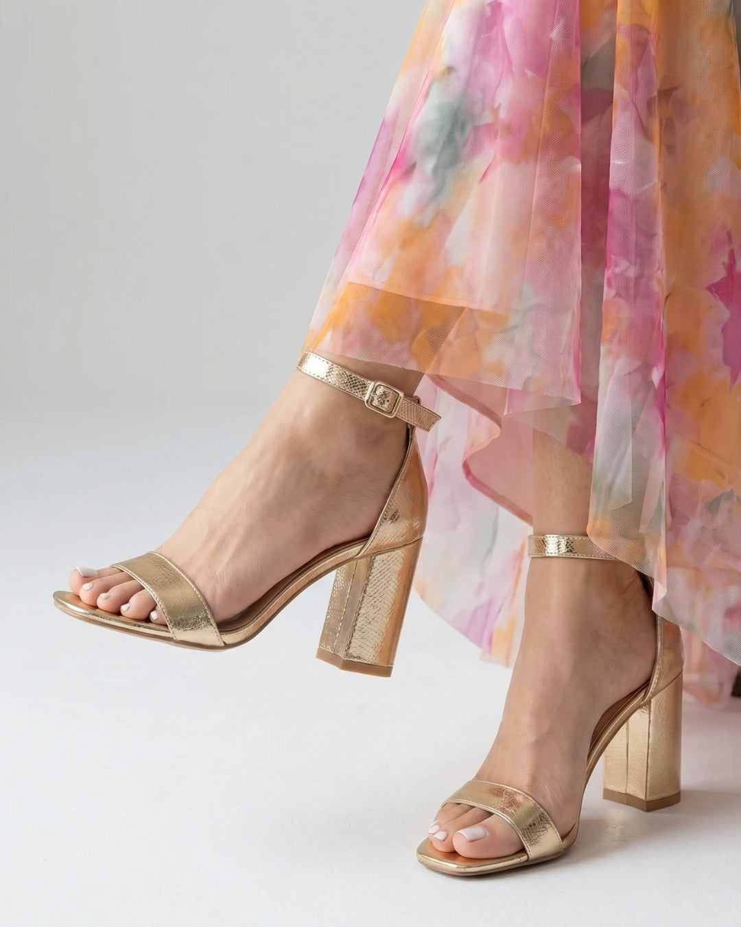 Women's Block Heel Sandals Leather Autumn Dress Shoes