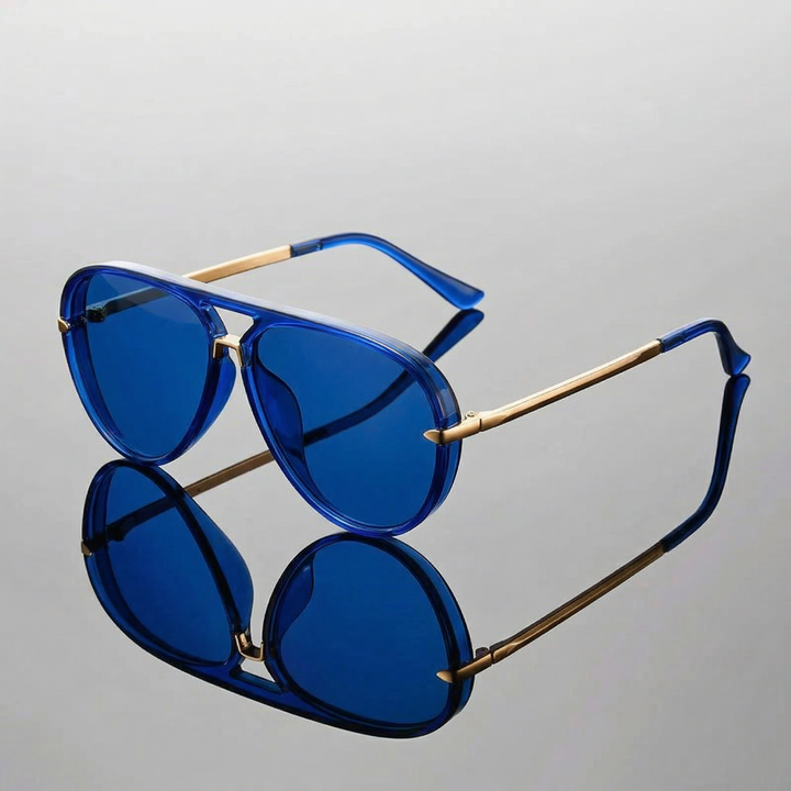 Women's Metal Frame Aviator Sunglasses Autumn UV400 Eyewear