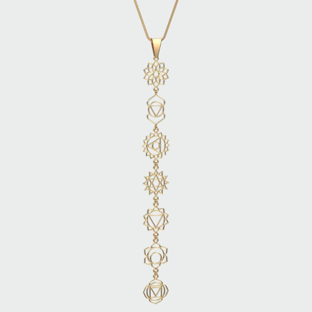 Women's Chakra Pendant Necklace Autumn Spiritual Jewelry