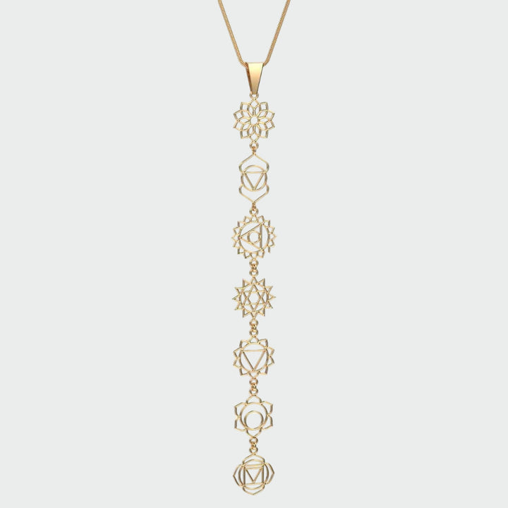 Women's Chakra Pendant Necklace Autumn Spiritual Jewelry