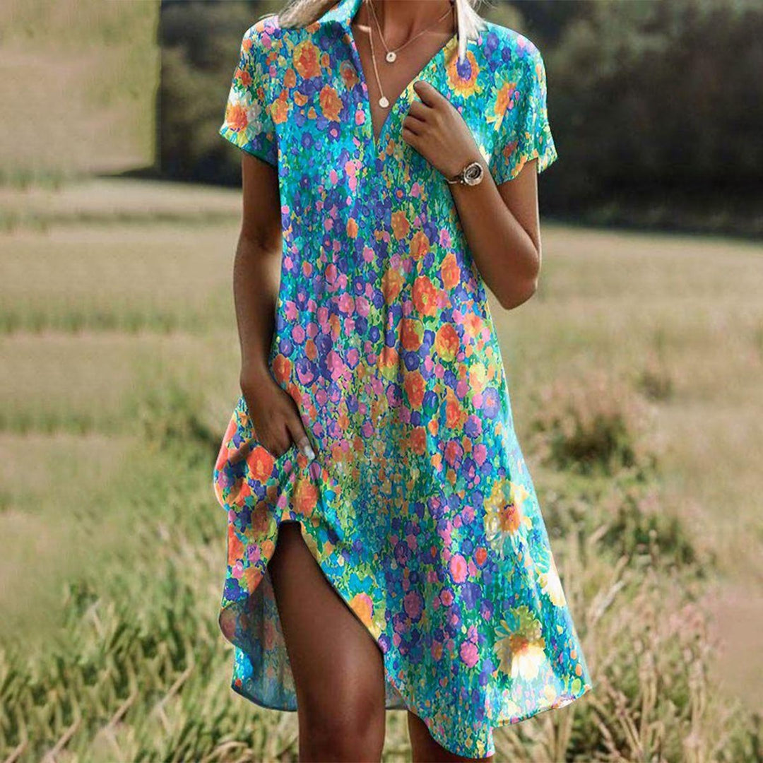 Women's Lightweight Printed Summer Dress