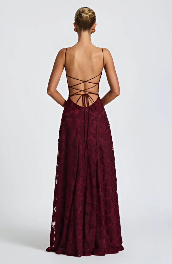 Maxi Dress for Women Summer Floral Spaghetti Strap Evening Dress for Special Occasions