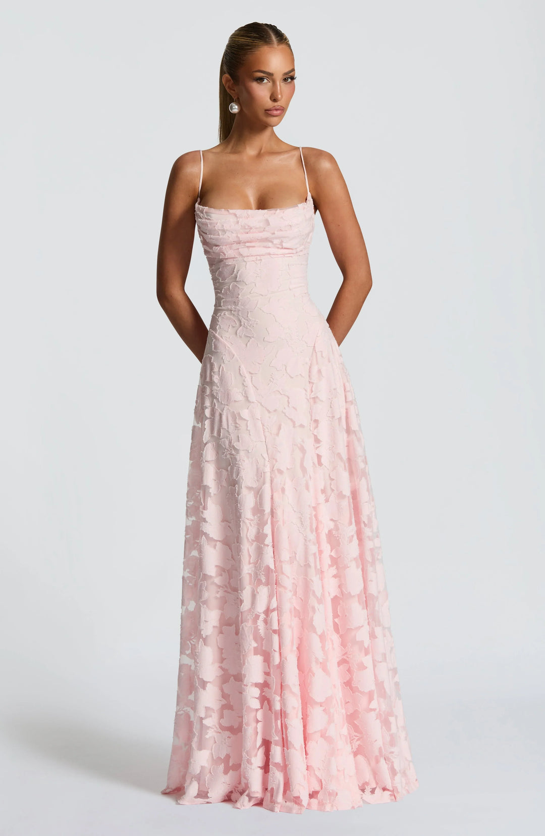 Maxi Dress for Women Summer Floral Spaghetti Strap Evening Dress for Special Occasions