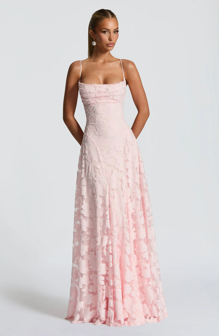 Maxi Dress for Women Summer Floral Spaghetti Strap Evening Dress for Special Occasions