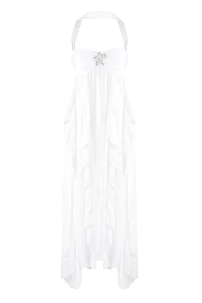 Maxi Dress for Women Fall Ruffle Detail Elegant Evening Dress for Special Occasions
