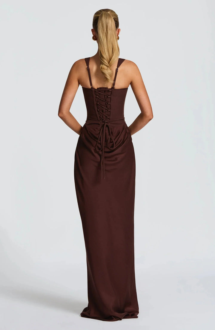 Maxi Dress for Women Fall Bodycon Backless Evening Dress for Weddings and Parties