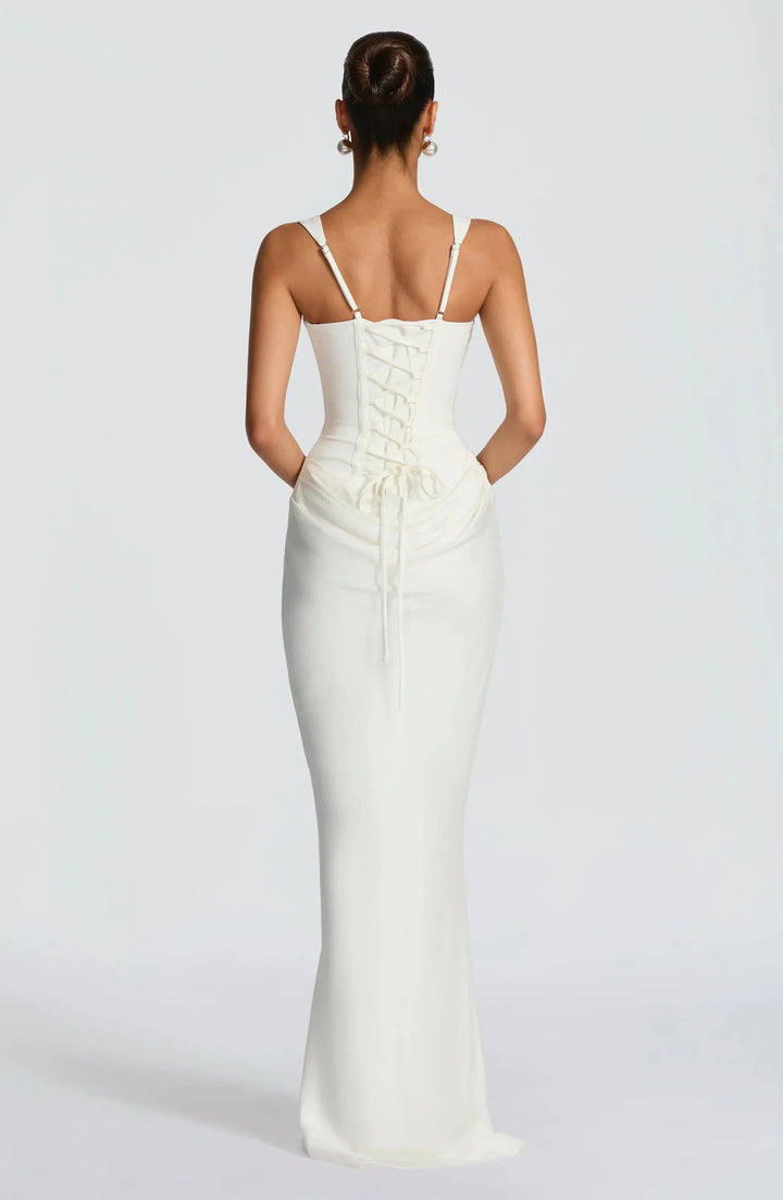 Maxi Dress for Women Fall Bodycon Backless Evening Dress for Weddings and Parties