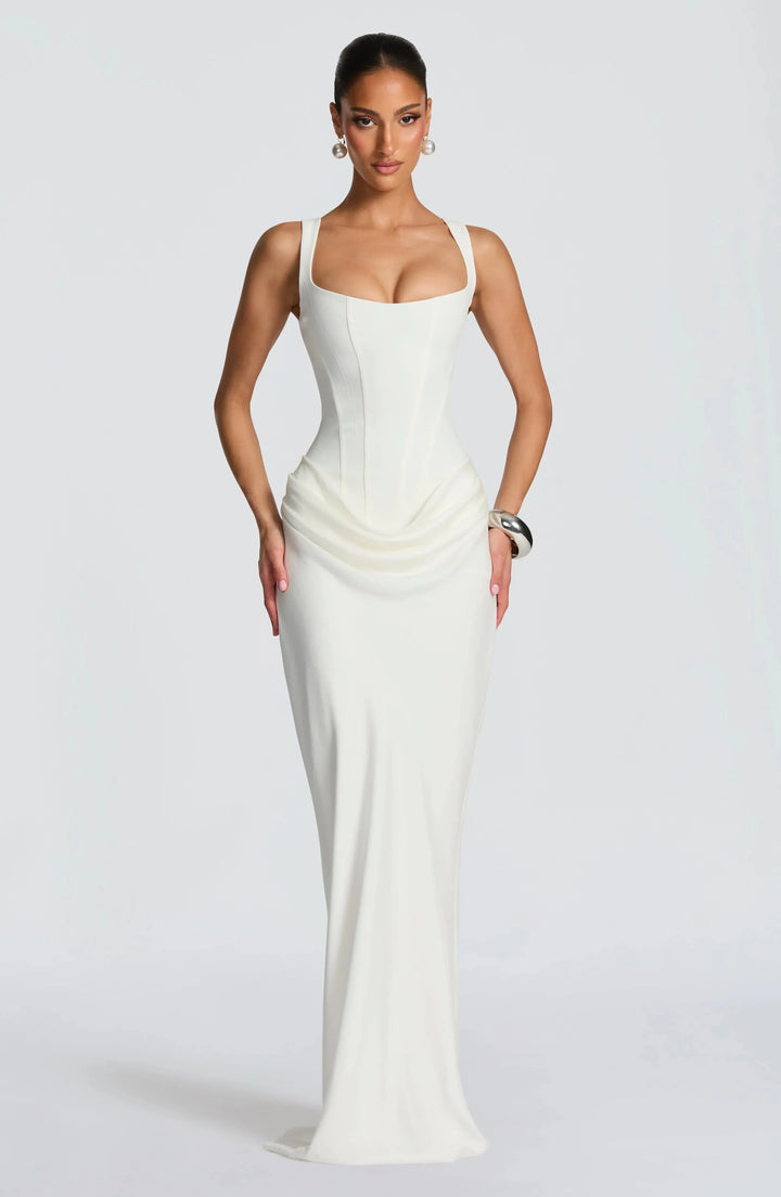 Maxi Dress for Women Fall Bodycon Backless Evening Dress for Weddings and Parties