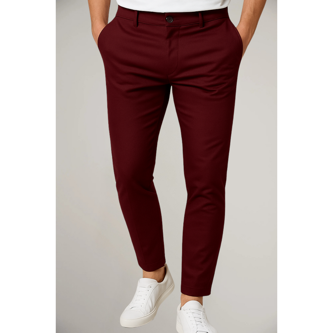 Men's Slim-Fit Mid-Rise Chino Pants