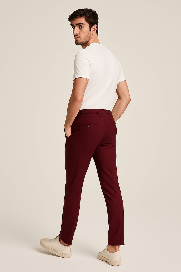 Men's Slim-Fit Mid-Rise Chino Pants