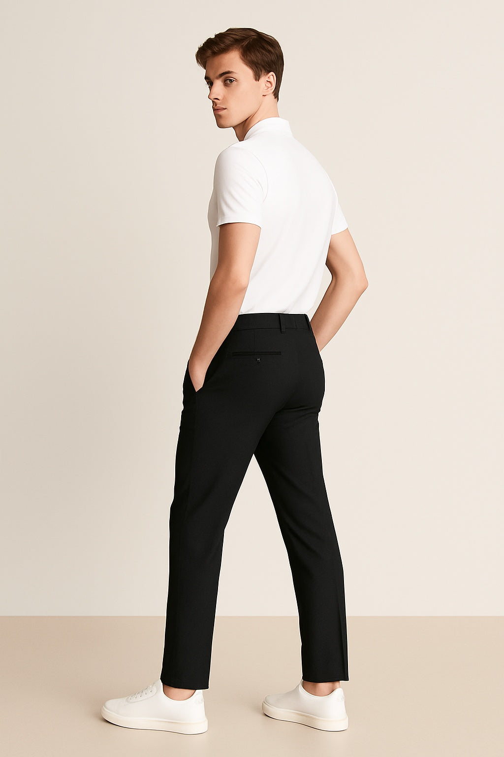 Men's Slim-Fit Mid-Rise Chino Pants