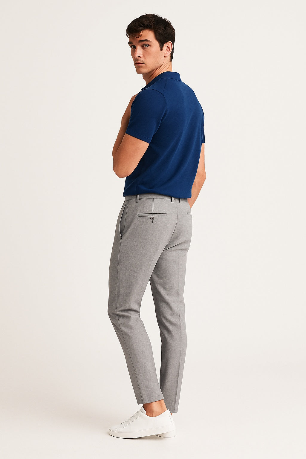 Men's Slim-Fit Mid-Rise Chino Pants