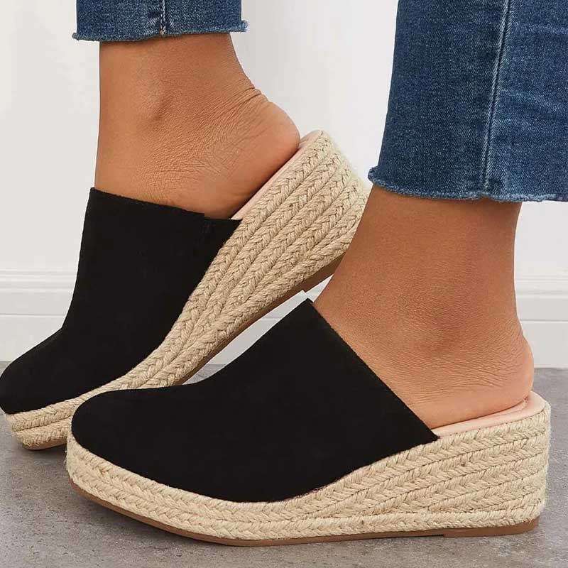 Bohemian Wedge Mules – The Casual Elegance of Summer