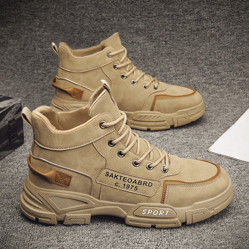 Stylish classic leather boots for men - Marc