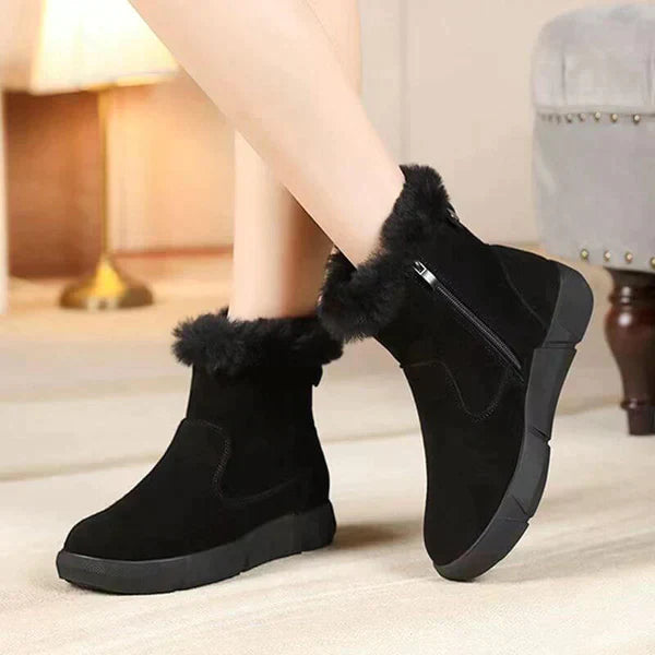 Stylish warm winter boots with luxury fur for women by Norma