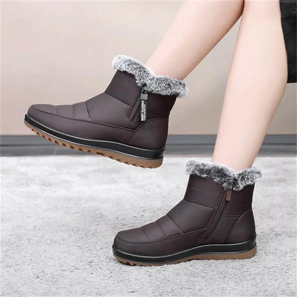 Holly - Women's boots in warm cotton fabric for a winter look
