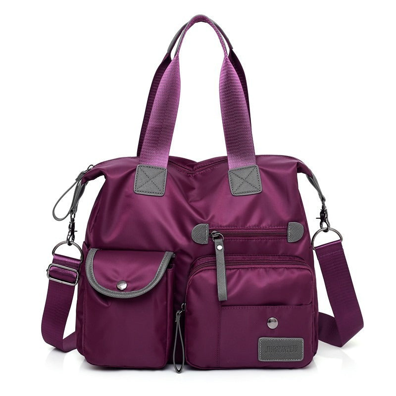 Women's Waterproof Nylon Large Tote Bag Autumn Casual Shoulder Bag