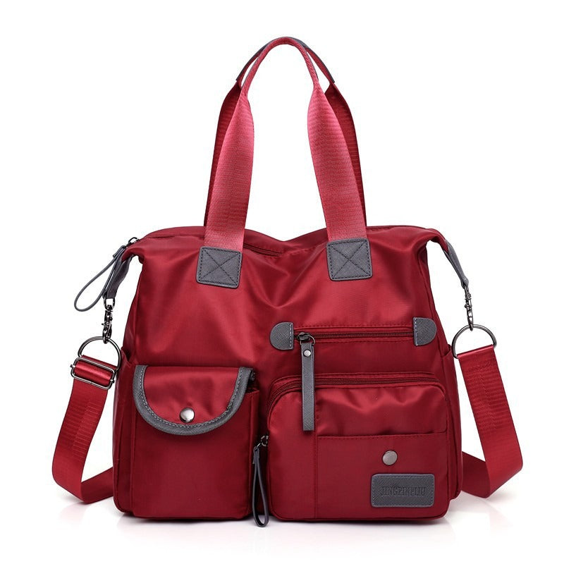 Women's Waterproof Nylon Large Tote Bag Autumn Casual Shoulder Bag
