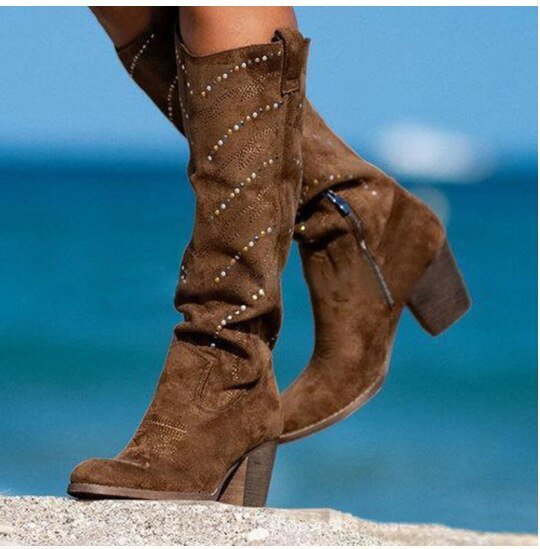 Alexandria - Chic and Elegant Knee-high Boots for a Stylish Look